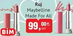 MAYBELLİNE MADE FOR ALL RUJ MAYBELLİNE MADE FOR ALL RUJ